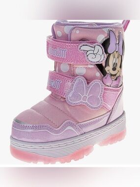 Disney Pink and Lilac Minnie Kids' Winter Boot